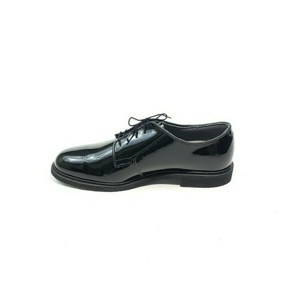 Bates Oxford Shoes 00942 Uniform High Gloss Black Mens US 11 E